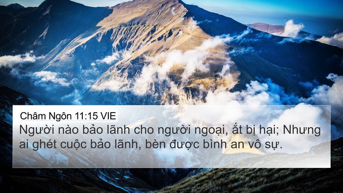 Châm Ngôn 11:15 VIE Bible Verse Image