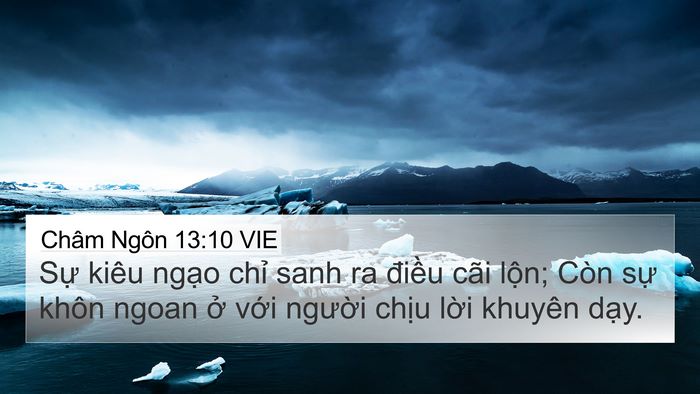 Châm Ngôn 13:10 VIE Bible Verse Image