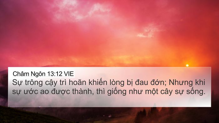 Châm Ngôn 13:12 VIE Bible Verse Image