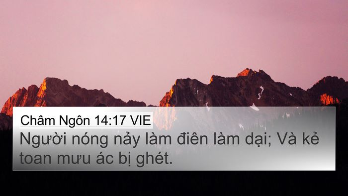 Châm Ngôn 14:17 VIE Bible Verse Image