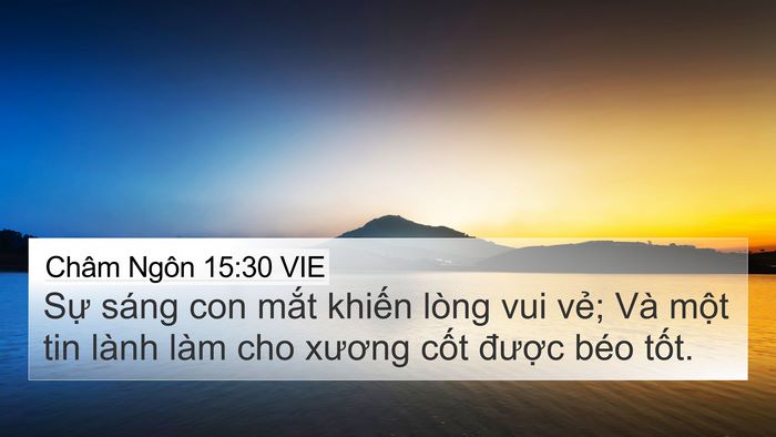 Châm Ngôn 15:30 VIE Bible Verse Image
