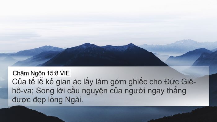 Châm Ngôn 15:8 VIE Bible Verse Image