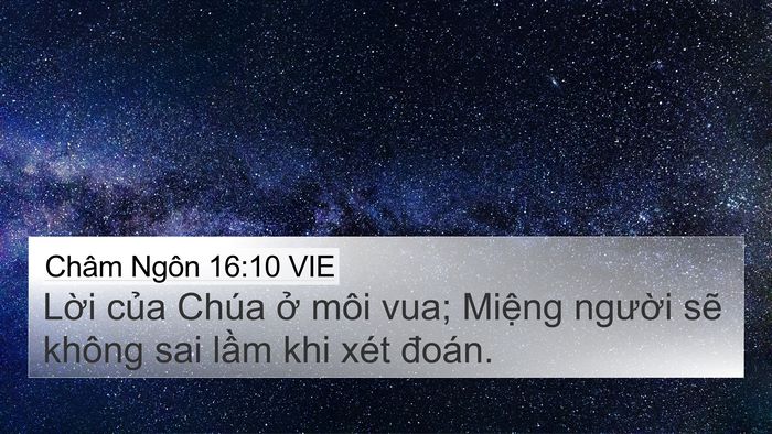 Châm Ngôn 16:10 VIE Bible Verse Image