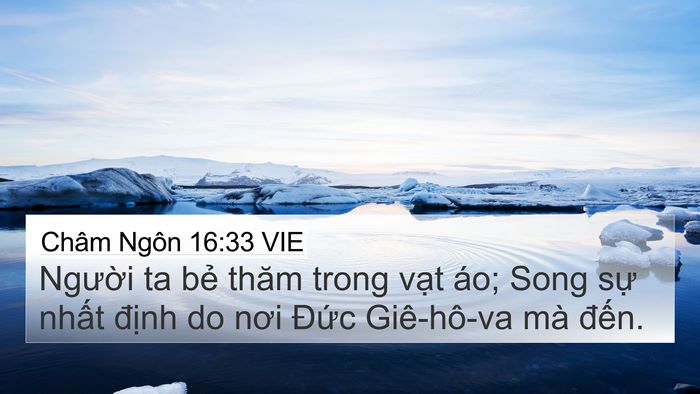 Châm Ngôn 16:33 VIE Bible Verse Image