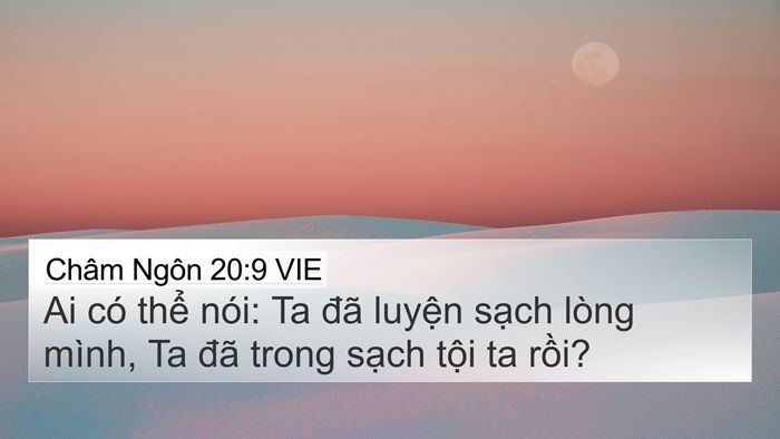 Châm Ngôn 20:9 VIE Bible Verse Image