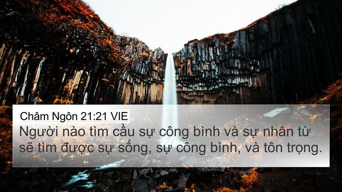 Châm Ngôn 21:21 VIE Bible Verse Image