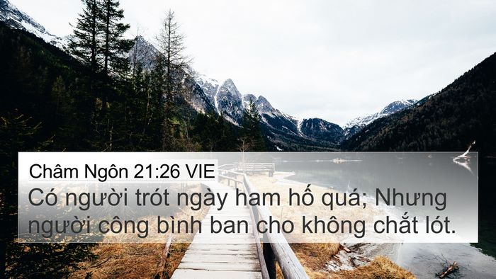 Châm Ngôn 21:26 VIE Bible Verse Image