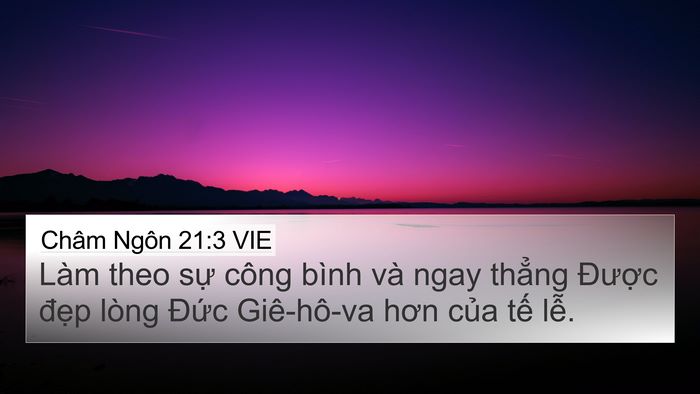Châm Ngôn 21:3 VIE Bible Verse Image