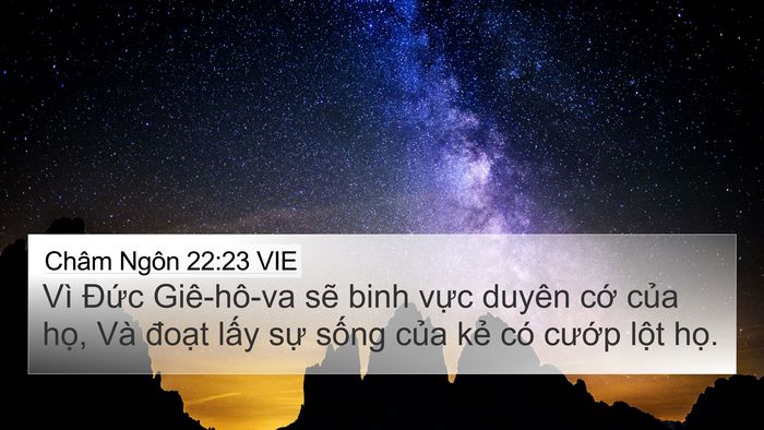 Châm Ngôn 22:23 VIE Bible Verse Image