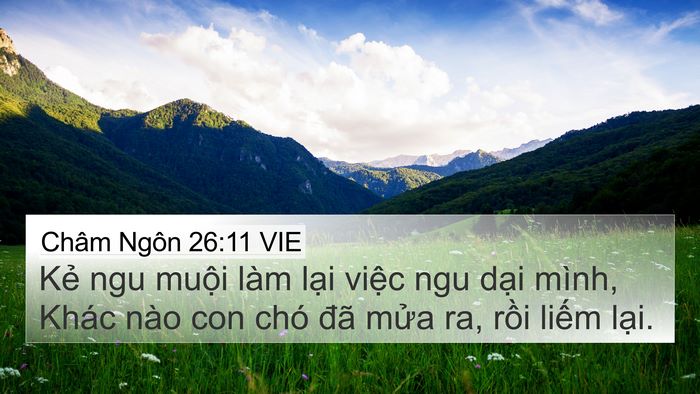 Châm Ngôn 26:11 VIE Bible Verse Image