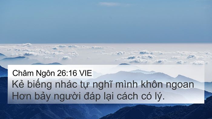 Châm Ngôn 26:16 VIE Bible Verse Image