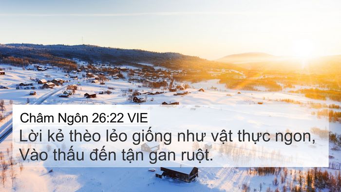 Châm Ngôn 26:22 VIE Bible Verse Image