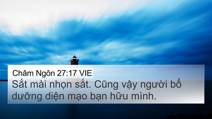 Châm Ngôn 27:17 VIE Bible Verse Image