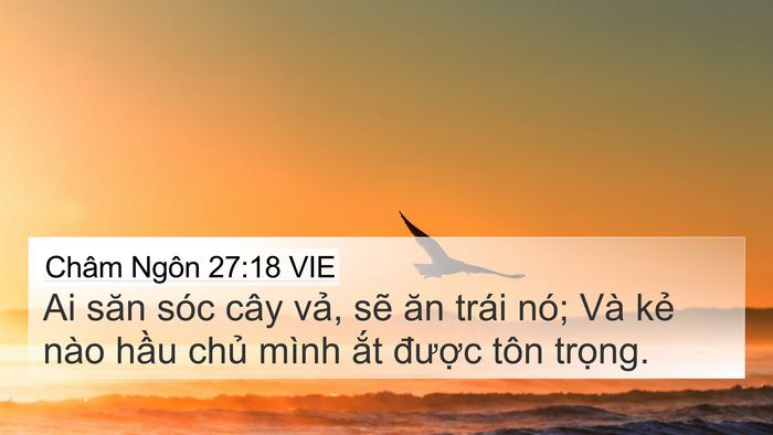 Châm Ngôn 27:18 VIE Bible Verse Image
