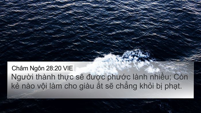 Châm Ngôn 28:20 VIE Bible Verse Image