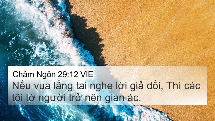 Châm Ngôn 29:12 VIE Bible Verse Image