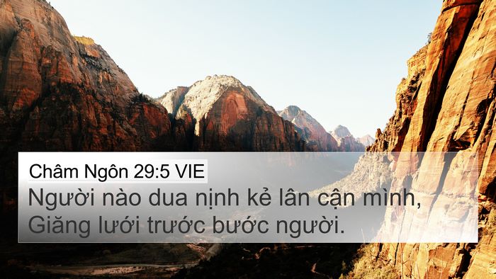 Châm Ngôn 29:5 VIE Bible Verse Image