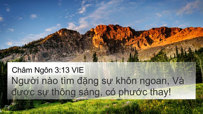 Châm Ngôn 3:13 VIE Bible Verse Image