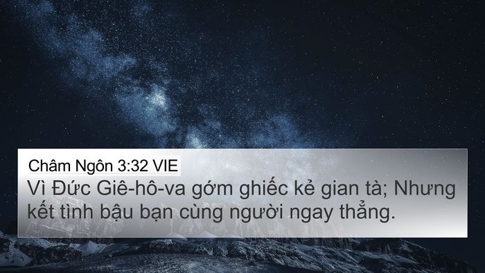 Châm Ngôn 3:32 VIE Bible Verse Image