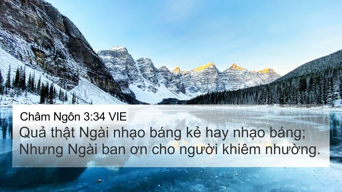 Châm Ngôn 3:34 VIE Bible Verse Image
