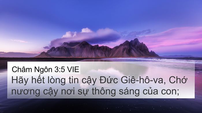 Châm Ngôn 3:5 VIE Bible Verse Image