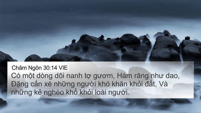 Châm Ngôn 30:14 VIE Bible Verse Image