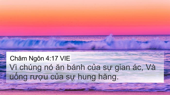 Châm Ngôn 4:17 VIE Bible Verse Image