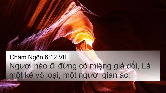 Châm Ngôn 6:12 VIE Bible Verse Image