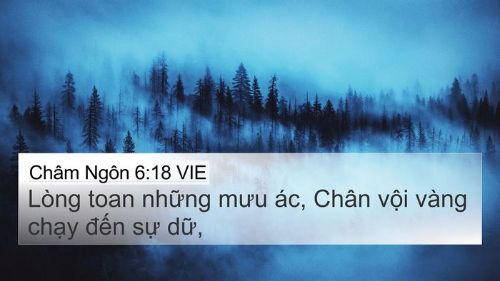 Châm Ngôn 6:18 VIE Bible Verse Image
