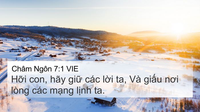 Châm Ngôn 7:1 VIE Bible Verse Image