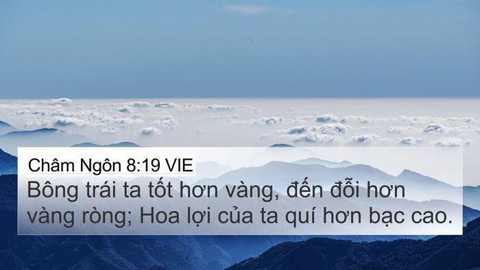 Châm Ngôn 8:19 VIE Bible Verse Image