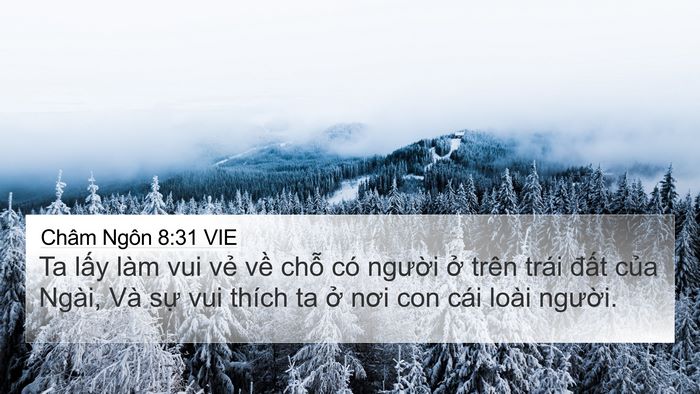 Châm Ngôn 8:31 VIE Bible Verse Image