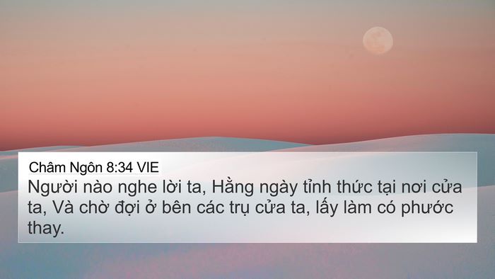 Châm Ngôn 8:34 VIE Bible Verse Image
