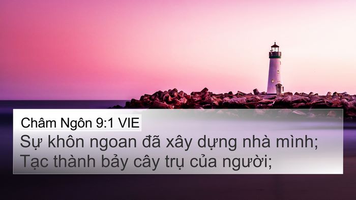 Châm Ngôn 9:1 VIE Bible Verse Image