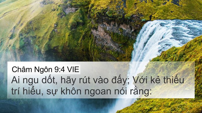 Châm Ngôn 9:4 VIE Bible Verse Image