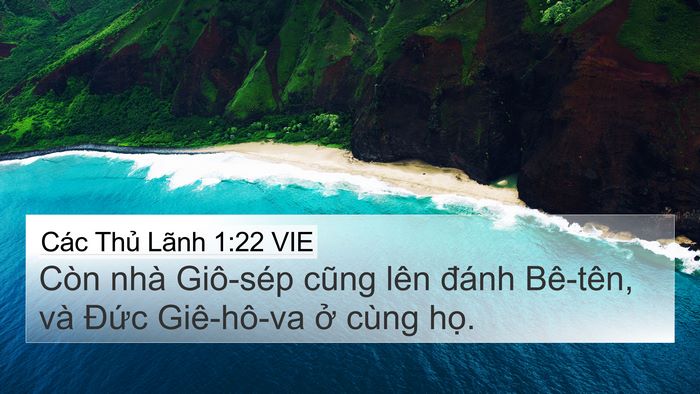 Các Thủ Lãnh 1:22 VIE Bible Verse Image