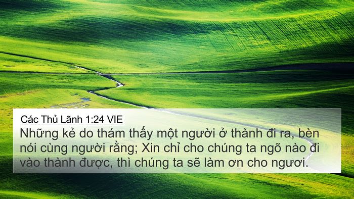 Các Thủ Lãnh 1:24 VIE Bible Verse Image