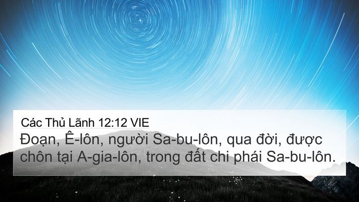 Các Thủ Lãnh 12:12 VIE Bible Verse Image