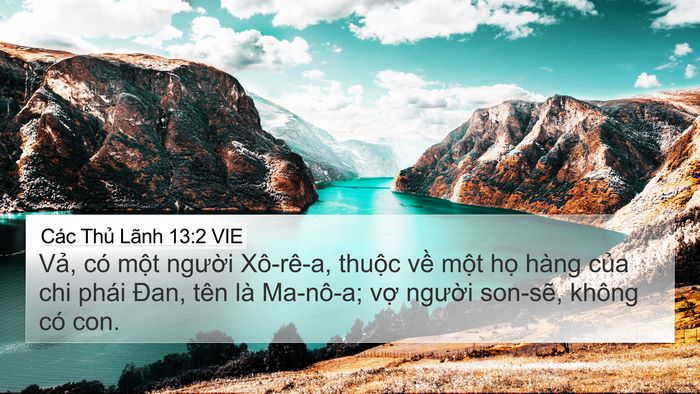 Các Thủ Lãnh 13:2 VIE Bible Verse Image