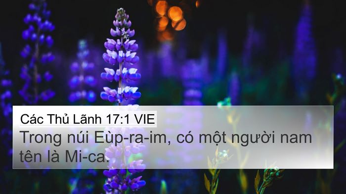 Các Thủ Lãnh 17:1 VIE Bible Verse Image