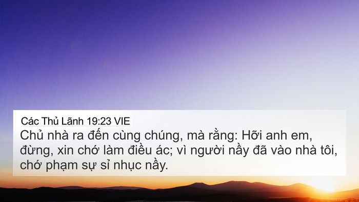 Các Thủ Lãnh 19:23 VIE Bible Verse Image