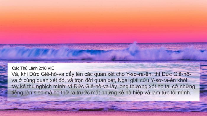 Các Thủ Lãnh 2:18 VIE Bible Verse Image