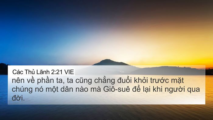 Các Thủ Lãnh 2:21 VIE Bible Verse Image
