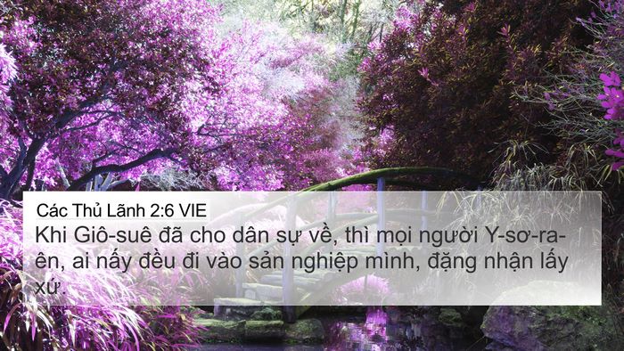 Các Thủ Lãnh 2:6 VIE Bible Verse Image