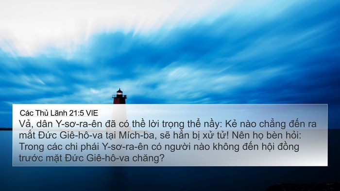 Các Thủ Lãnh 21:5 VIE Bible Verse Image