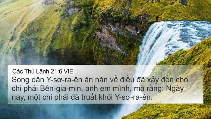 Các Thủ Lãnh 21:6 VIE Bible Verse Image