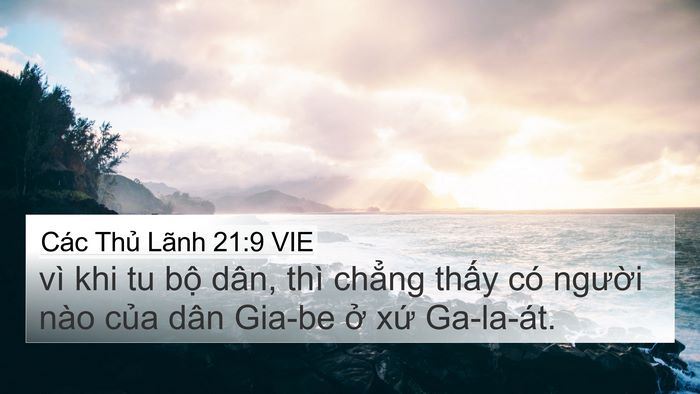 Các Thủ Lãnh 21:9 VIE Bible Verse Image
