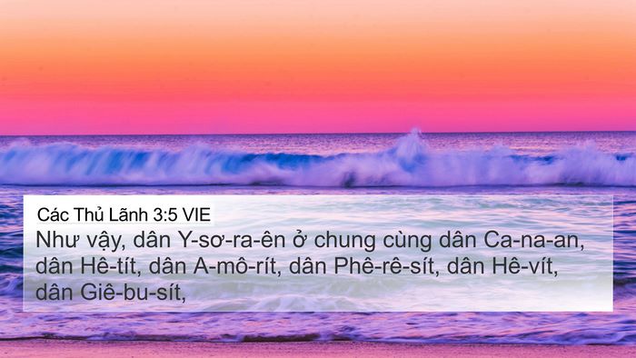 Các Thủ Lãnh 3:5 VIE Bible Verse Image
