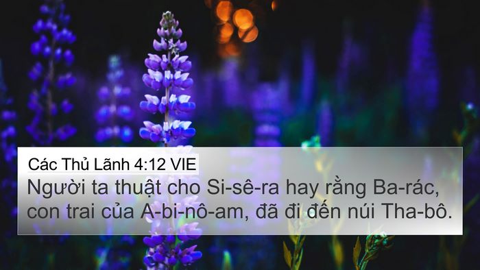Các Thủ Lãnh 4:12 VIE Bible Verse Image