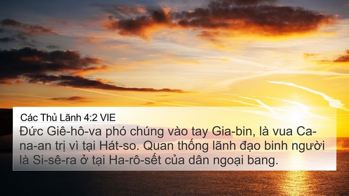 Các Thủ Lãnh 4:2 VIE Bible Verse Image